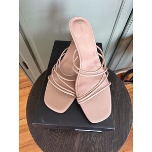 Marc Fisher Banna Strappy Leather Dress Sandal SZ 10